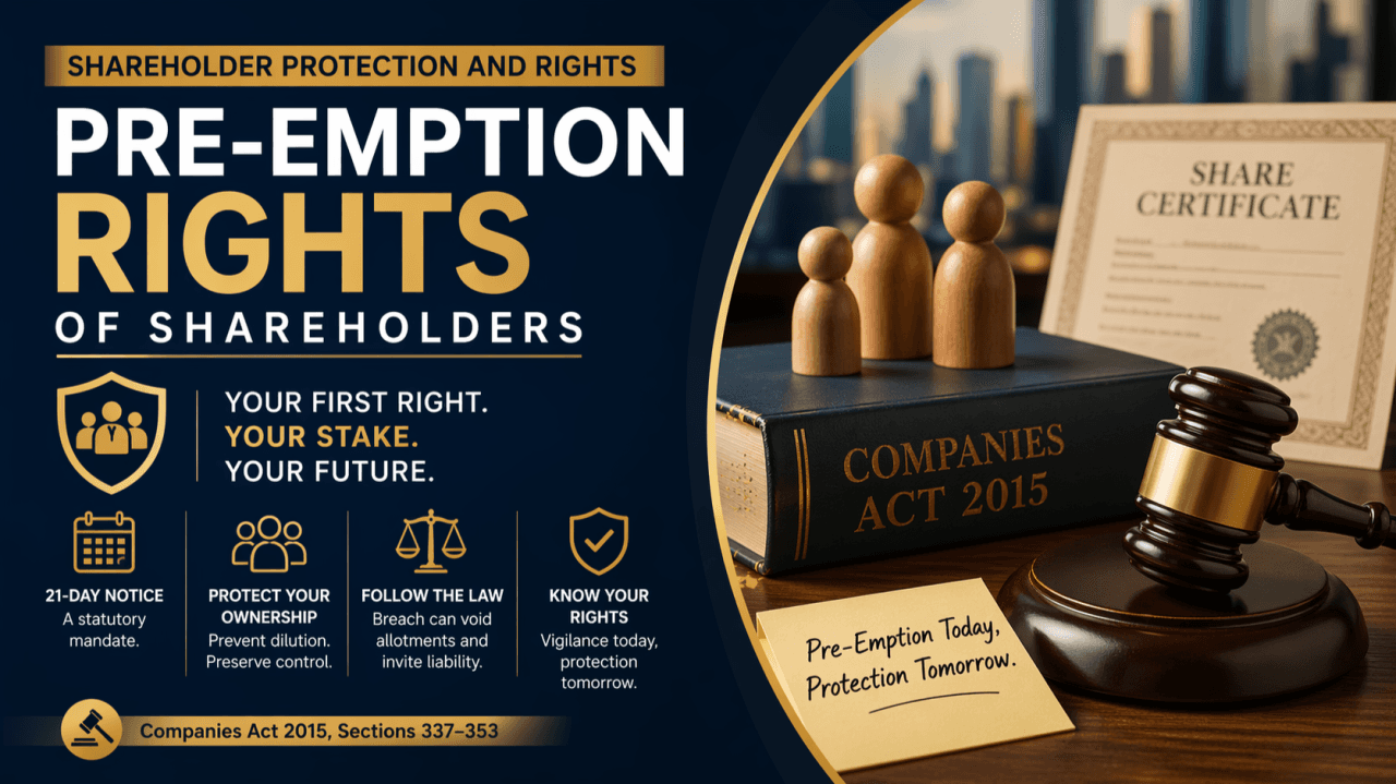 Shareholder protection and preemption rights in Kenya
