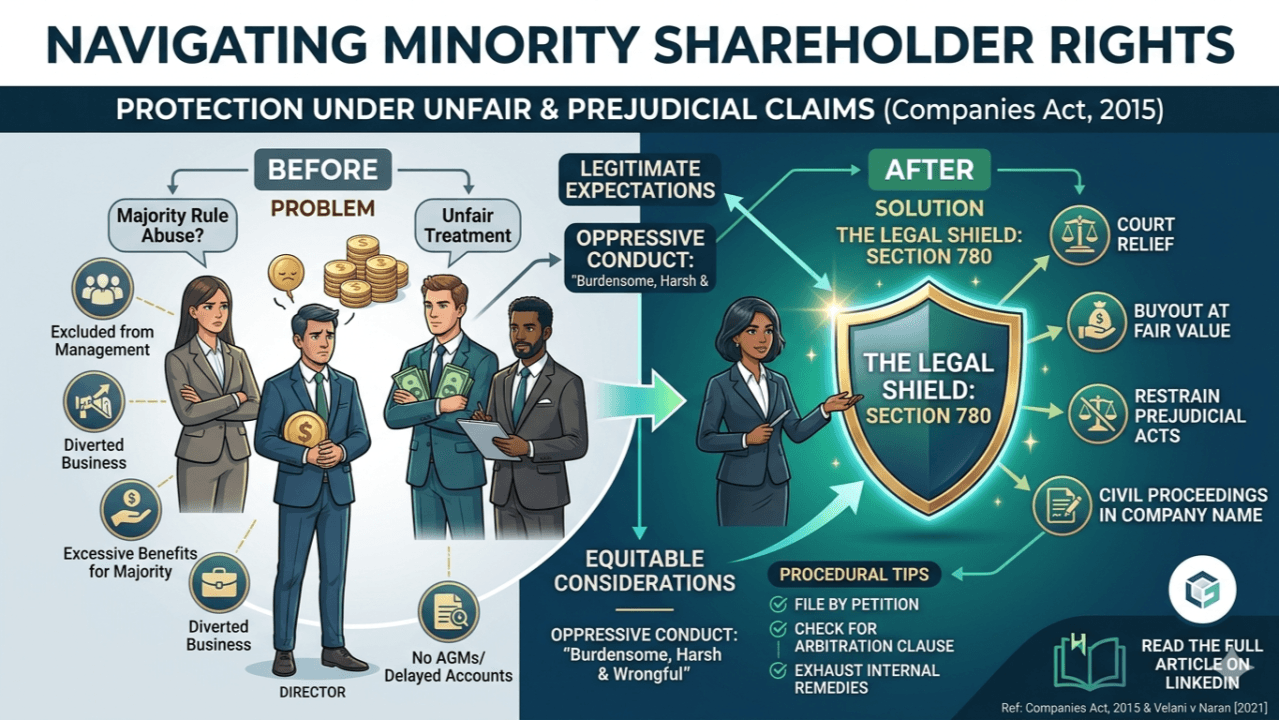 Minority shareholder protection and unfair prejudice claims